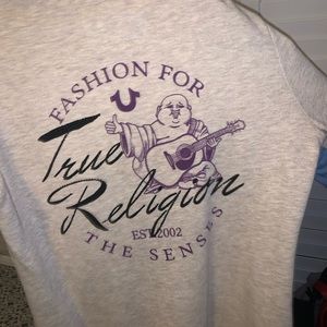WOMENS SMALL TRUE RELIGION ZIP UP